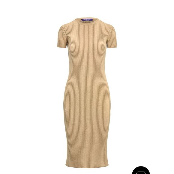 Ralph Lauren Dresses & Skirts - Ralph Lauren Collection Rib-Knit Wool & Silk Day Bodycon Dress